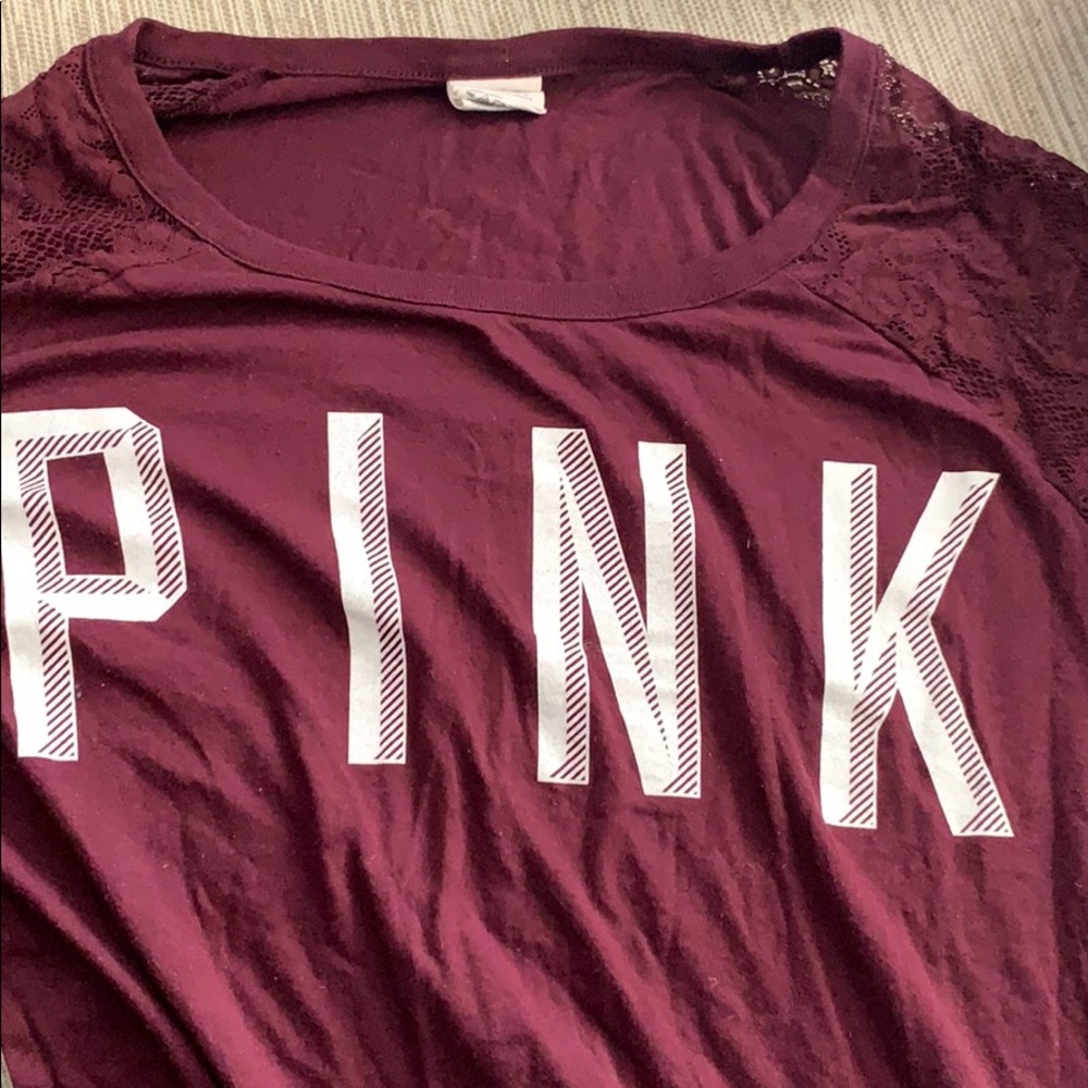 Long sleeve maroon shirt